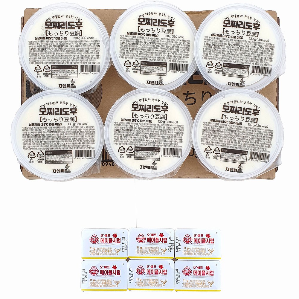 새마원 모찌리도후 780g(130g 6개입) (메이플시럽6개증정) 일본 두부 푸딩 디저트, 780g, 1개 15,800원