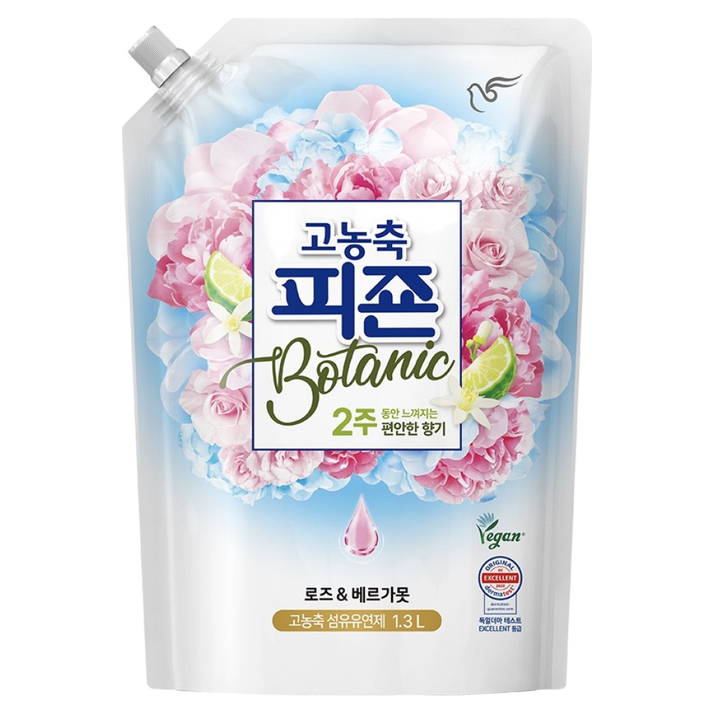 피죤 고농축 보타닉 섬유유연제 로즈 앤 베르가못, 1.3L, 1개 5,900원