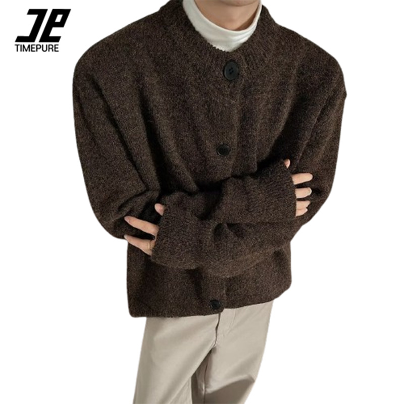TIMEPURE 봄가을 빈티지 니트 외투 가디건 42,000원