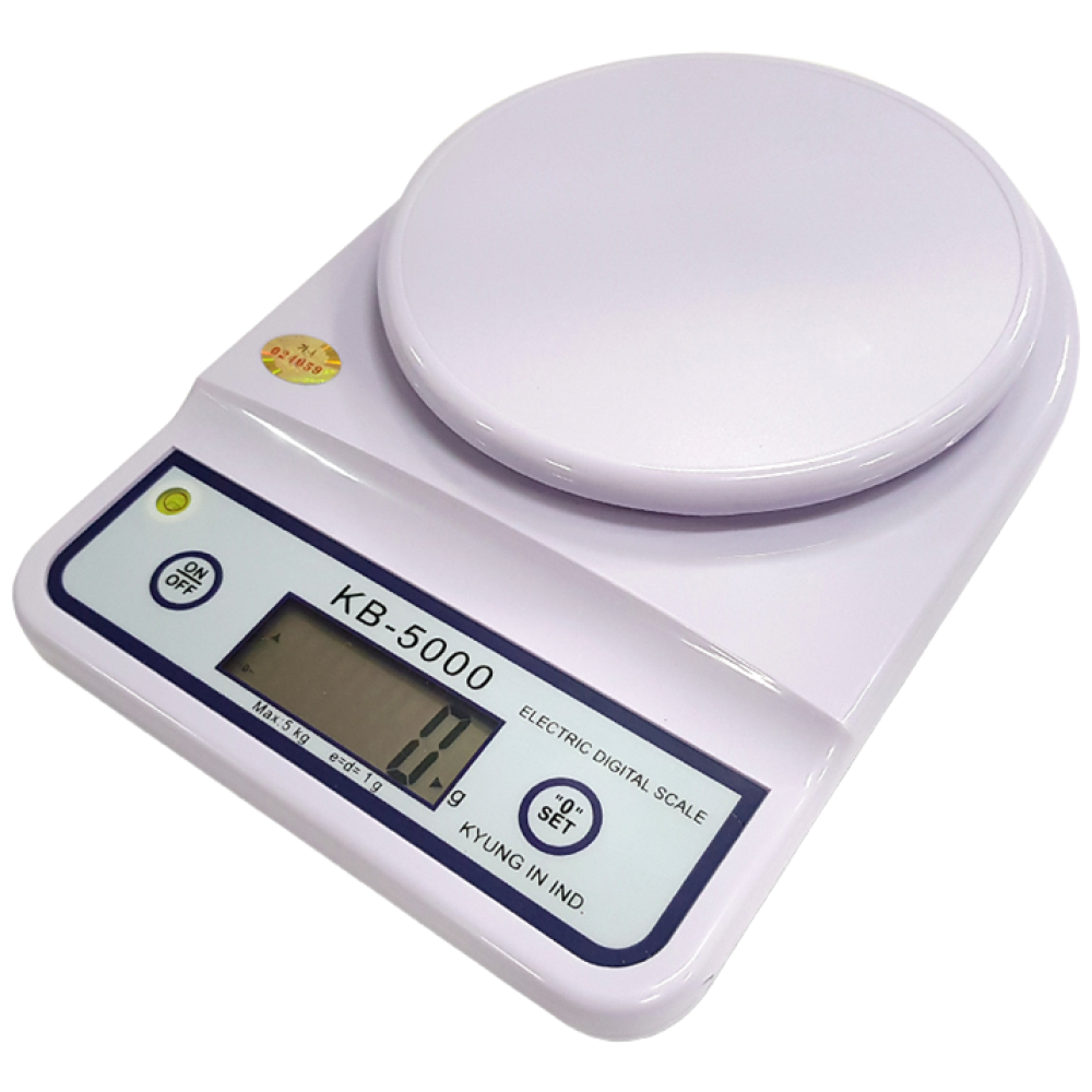 경인 디지털 주방저울 KB-5000 (5000g/1g) 전자저울 26,100원