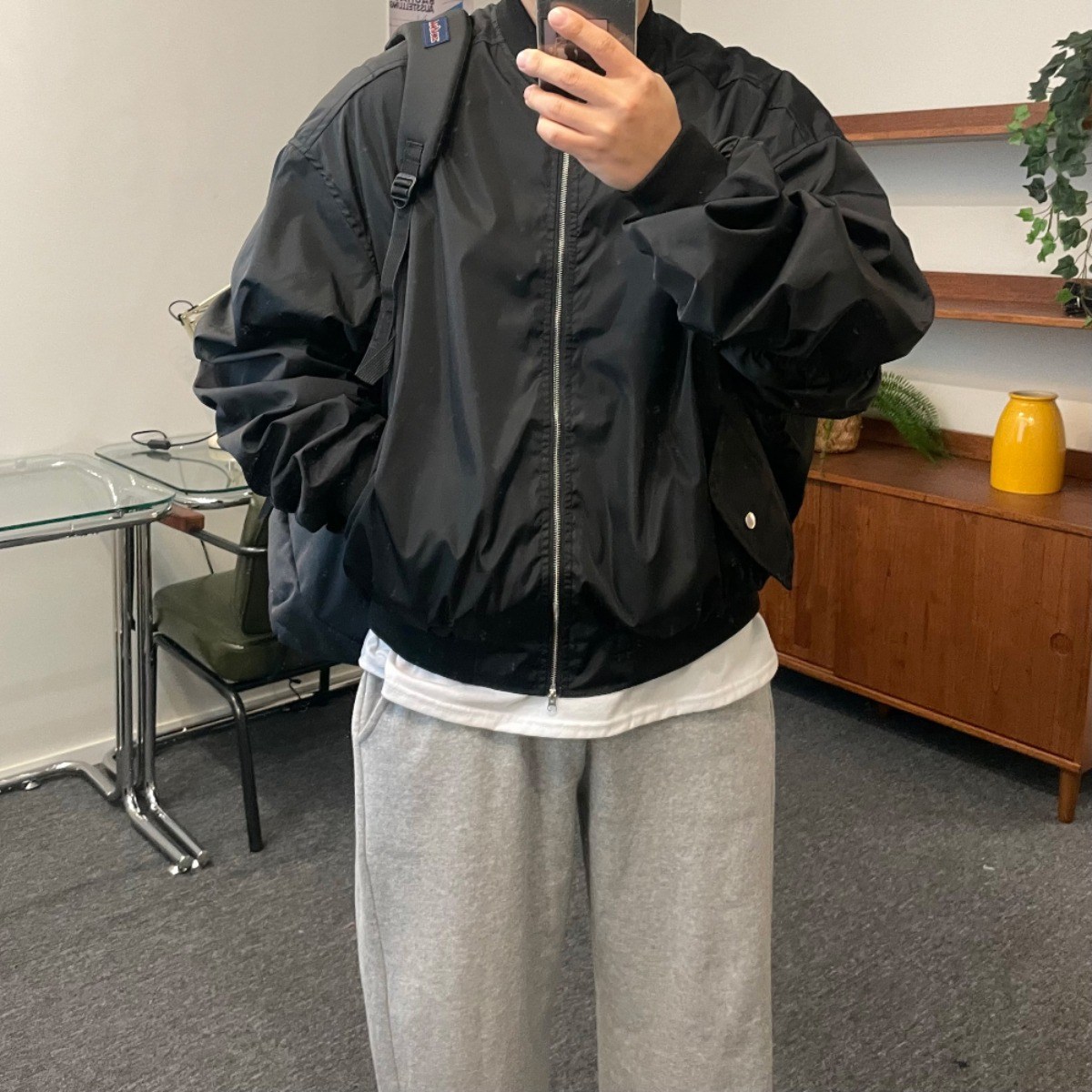 르위 데일리 오버핏 블루종 항공점퍼 MA-1 39,000원