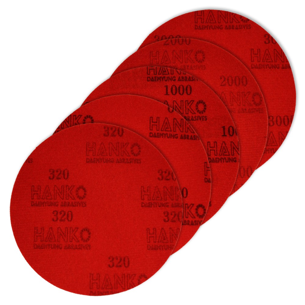 대명연마 국산 6인치 원형 샌딩 스폰지 패드 볼링공 연마지 입도별 5P 패키지 아브라론 아발론 벨크로타입 17,280원