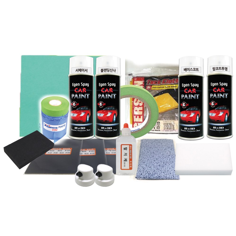 이젠카페인트 자동차 셀프 도색 도장 DIY세트 긁힘수리 특수노즐 장인지로 헤드라이트복원, 1개 25,000원