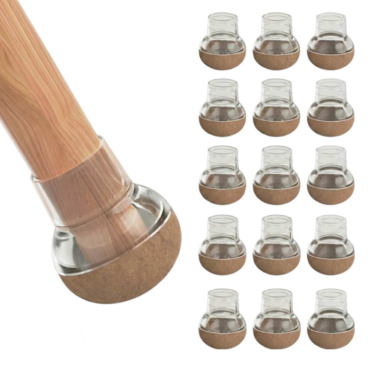 일상인샵 층간소음방지 360도 의자 발커버, 48개, 투명 69,890원