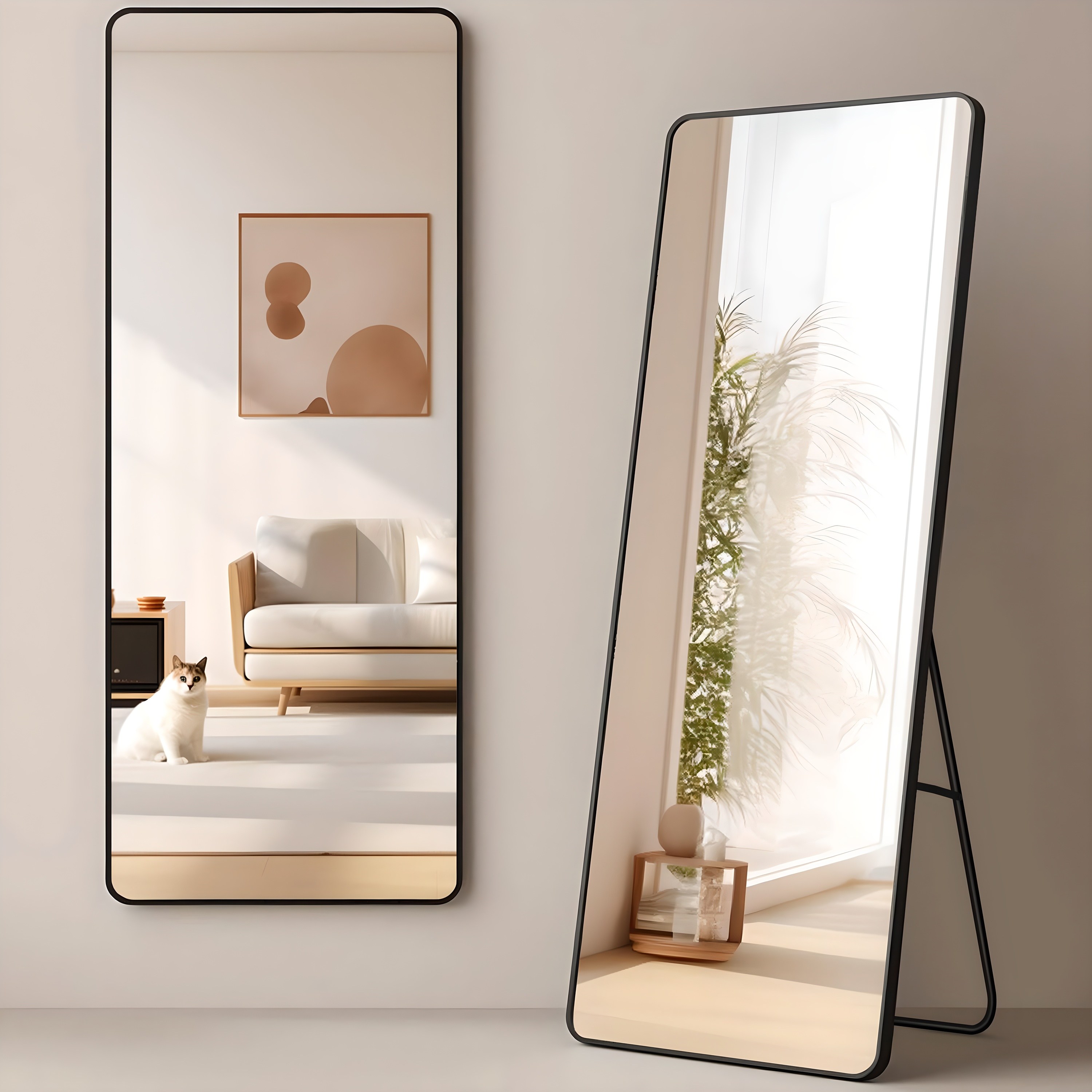 뷔이위이 전신거울 스탠드 벽걸이 사각형 거울 44,900원