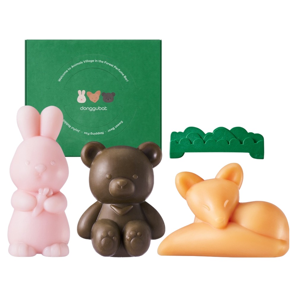 동구밭 숲속의 동물들 퍼퓸바 올인원 비누 4종 선물세트 38,800원