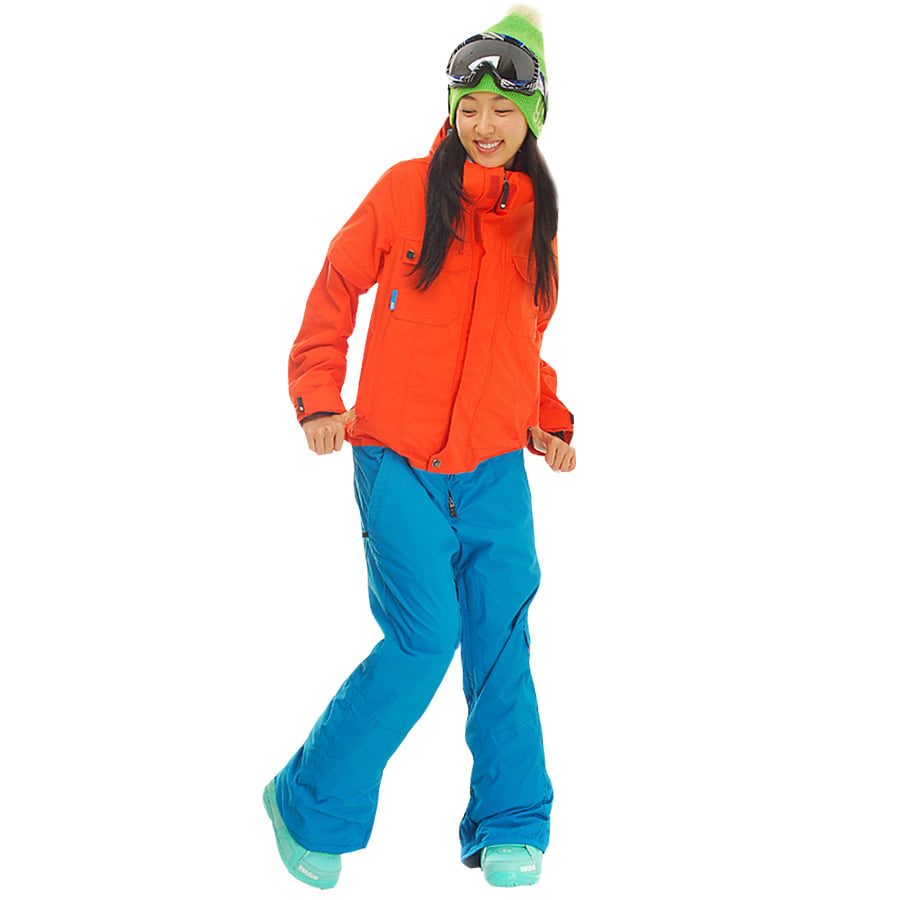 슈가포인트 여성 스노보드 스키 오버롤. 여자 보드복 스키복 상의 하의 올인원. Stealth W - Coral/Teal 199,000원