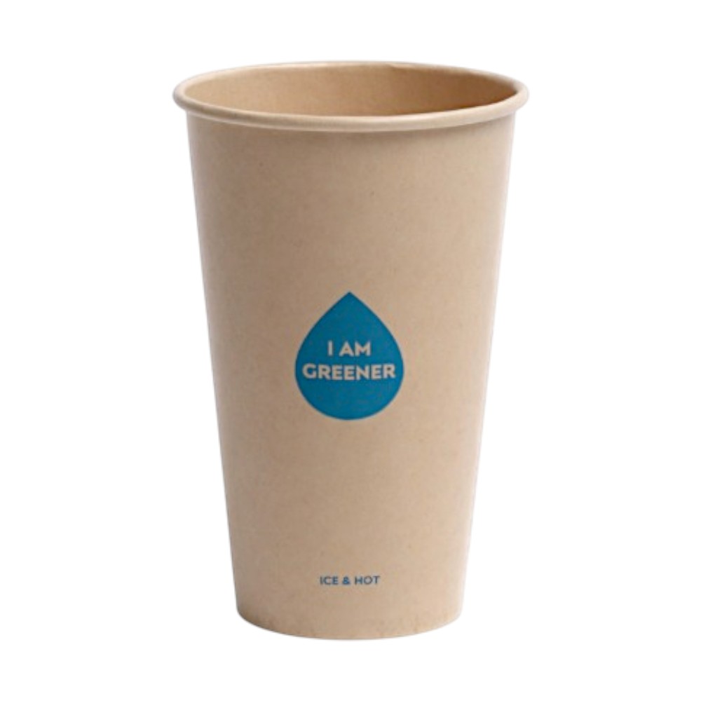 아이엠그리너 일회용 양면코팅 테이크아웃 파티 대나무 종이컵 16온스 470ml 43,230원