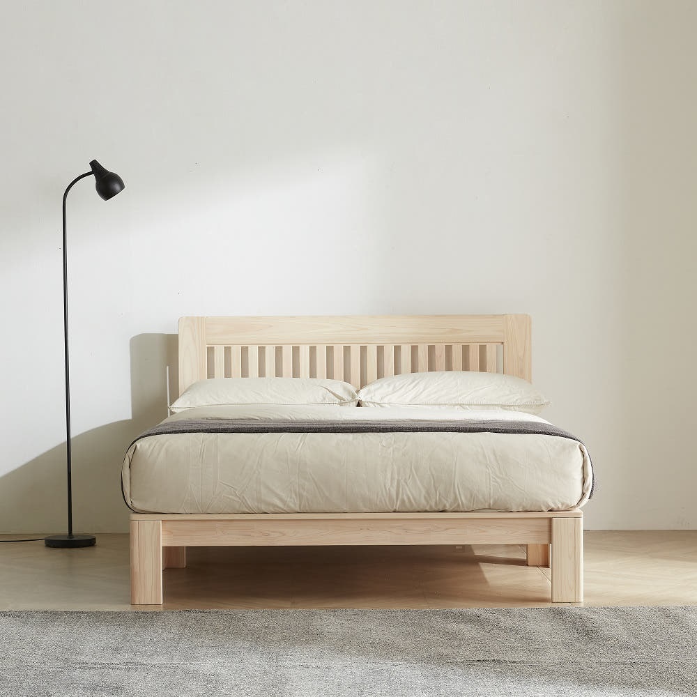 바르숲 무절 (가드2)+힐눕 패밀리 침대 프레임 편백나무 통원목 가드침대 매트리스 1,486,000원