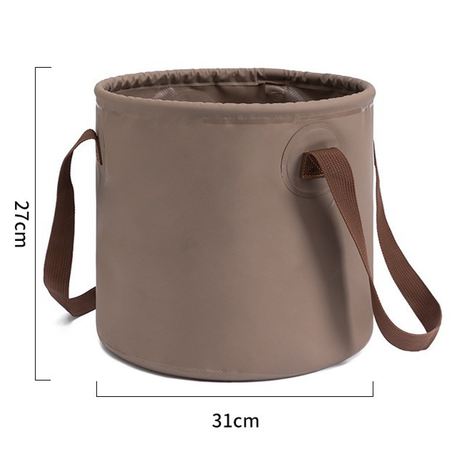 새비지 야외 접이식 버킷 20L 아웃도어 캠핑 물통 설거지통 방수백, 브라운 17,500원