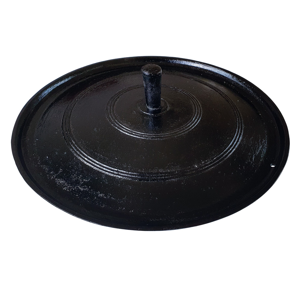 야철대장 통주물 솥뚜껑 무쇠 삼겹살불판 야외 캠핑용 길들여서 출고 75,000원