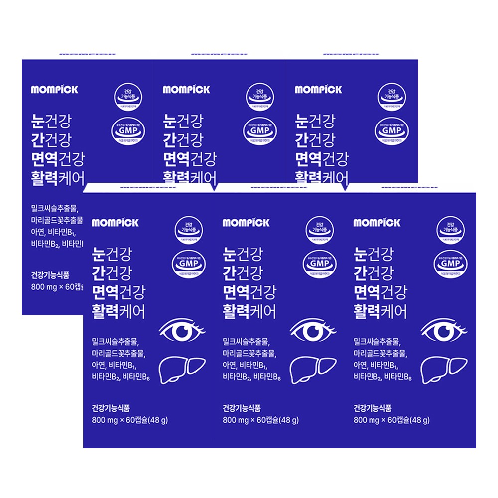 맘픽 눈건강 간건강 면역건강 활력 케어 루테인 밀크씨슬 아연 영양제 113,250원