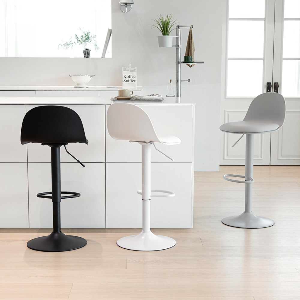 조이 바 의자 아일랜드 홈바 빠텐 빠 식탁 주방 식탁 카페 상담 회전 발걸이 높은 체어, 그레이 35,900원