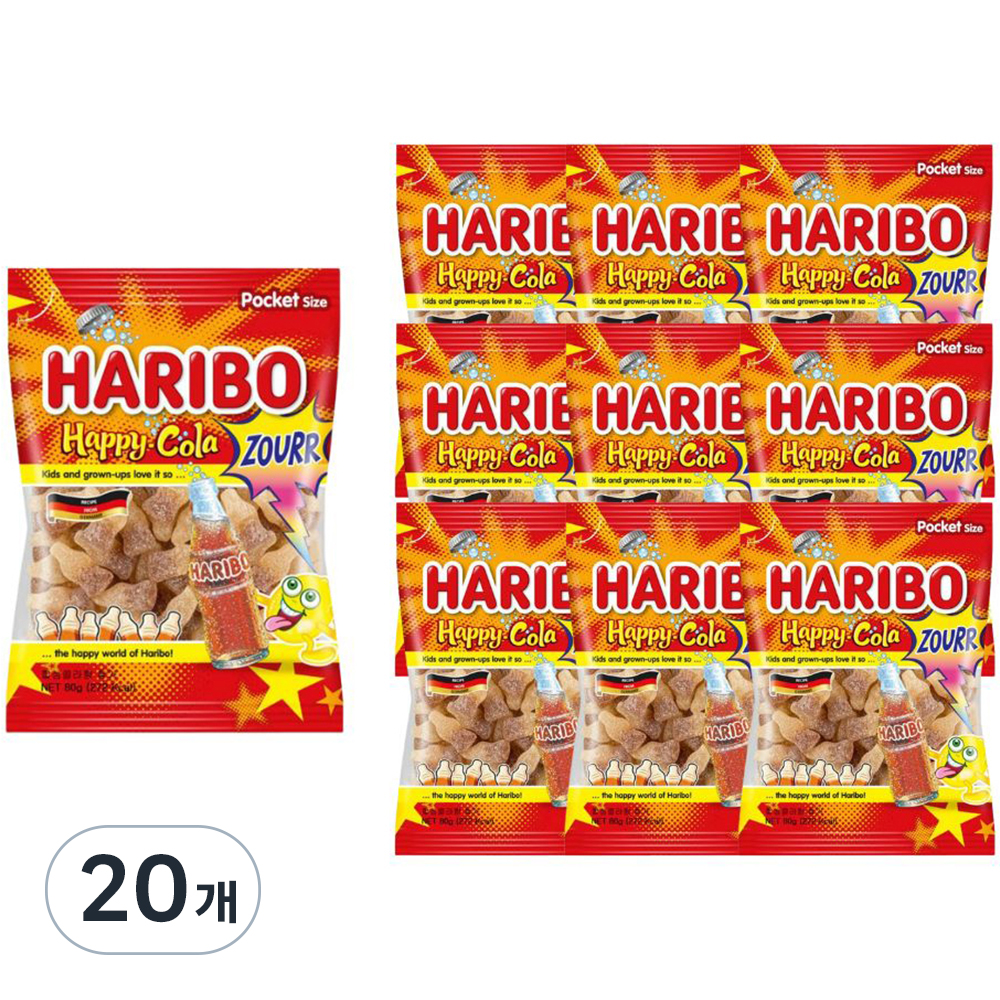 하리보 해피콜라향 사우어 젤리 21,700원