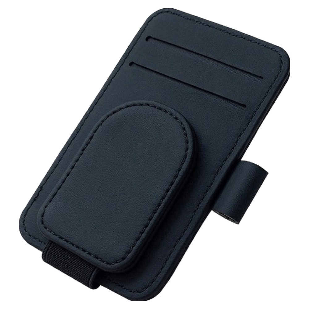 카사장 차량용 선바이저 수납 선글라스 거치대, 레더 블랙, 1개 8,400원