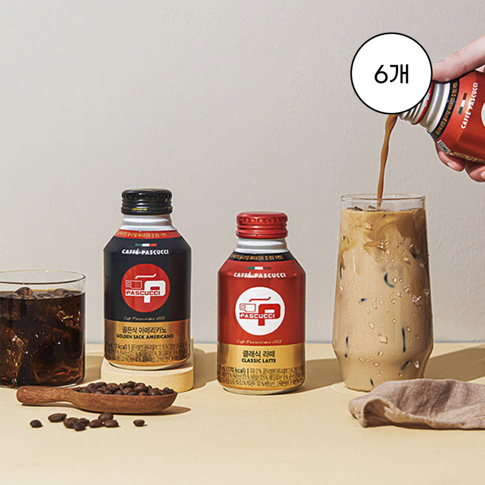 [삼립] 파스쿠찌 캔커피 골든삭 아메리카노, 275ml, 6개, 275ml, 6개 8,990원