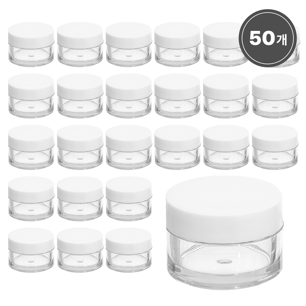 [1-50개 묶음판매] PET 헤비 크림용기 흰색캡 고급형 허브스프레이 공병, 50개, PET 헤비 크림용기 50g 흰색캡 76,070원
