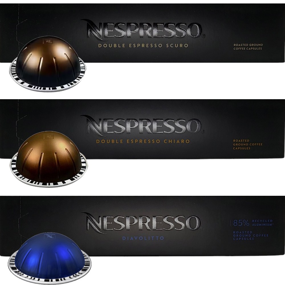 네스프레소 버츄오 캡슐커피 바디감 높은 고소한맛 셋트구성 (스쿠로 / 키아로 / 디아볼리토) 41,700원