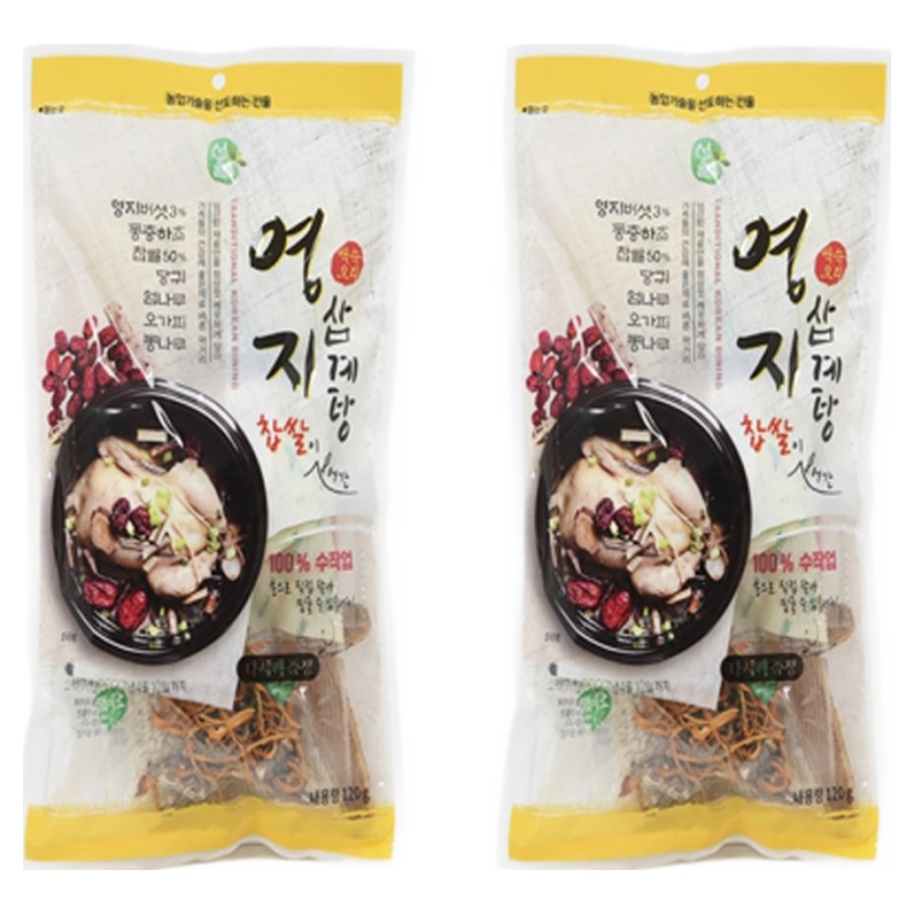 선율 영지찹쌀 삼계탕 재료, 2개, 120g 6,440원