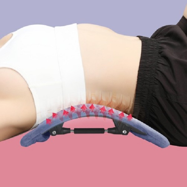 써니요가 목 허리 스트레칭 기구 디스크 굽은등 교정기 23년 남색 쿠션, 1개 16,030원