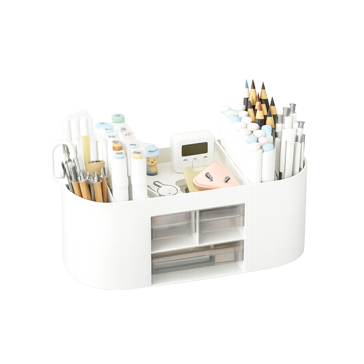 행엔코 멀티 수납 데스크 연필꽂이 정리함, 2개, 핑크 39,800원