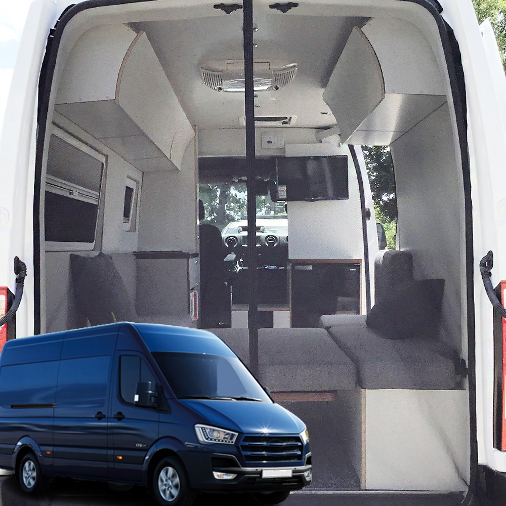 썬카 현대 쏠라티 캠핑카 2인승 15인승 16인승 모기장 방충망 차박 튜닝용품 햇빛가리개 60,000원