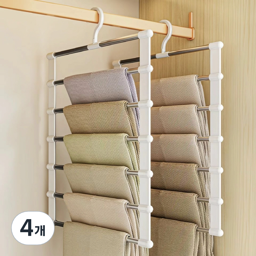 솔브리빙 자국 없는 논슬립 6단 접이식 바지걸이 19,800원