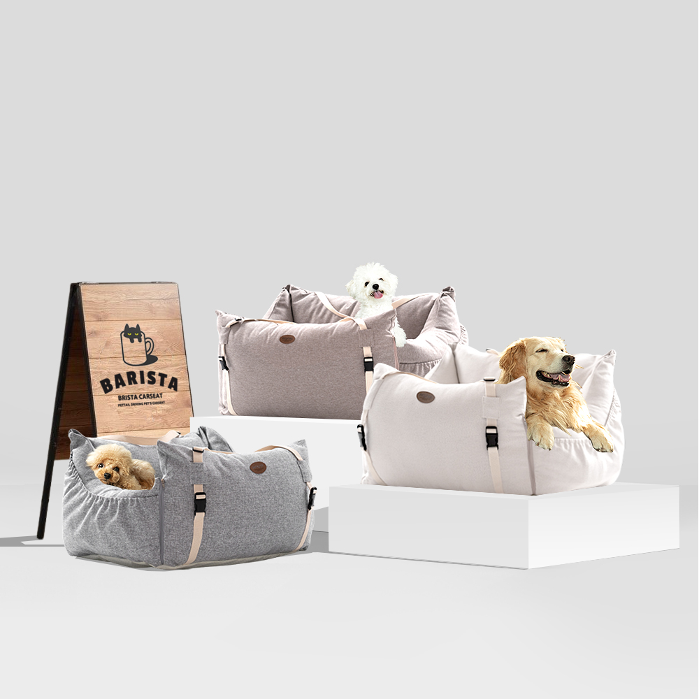 펫테일 바리스타 강아지 카시트 애견 반려견 카시트 조수석 뒷좌석, 카페모카 87,900원