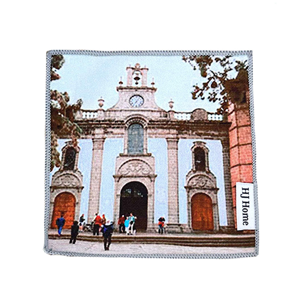 에이치제이홈 하와이 남유럽 감성 패브릭 티코스터 9종 컵받침, 성당 3,900원