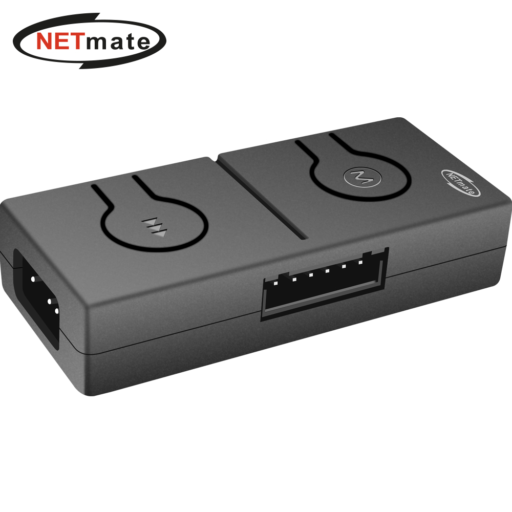 NETmate NM-DPC119 4핀 12V RGB to 3핀 5V ARGB 컨버터 50가지 색상모드 수동제어 20,100원