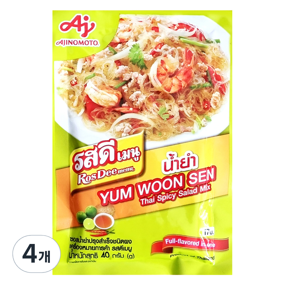 아지노모토 타이 스파이시 샐러드 소스 파우더, 40g, 4개 4,300원