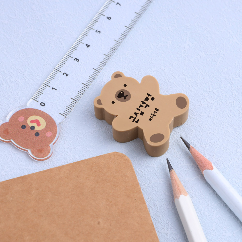 디자인아지트 네임 모양지우개 토이베어 선물세트 학용품 4,800원