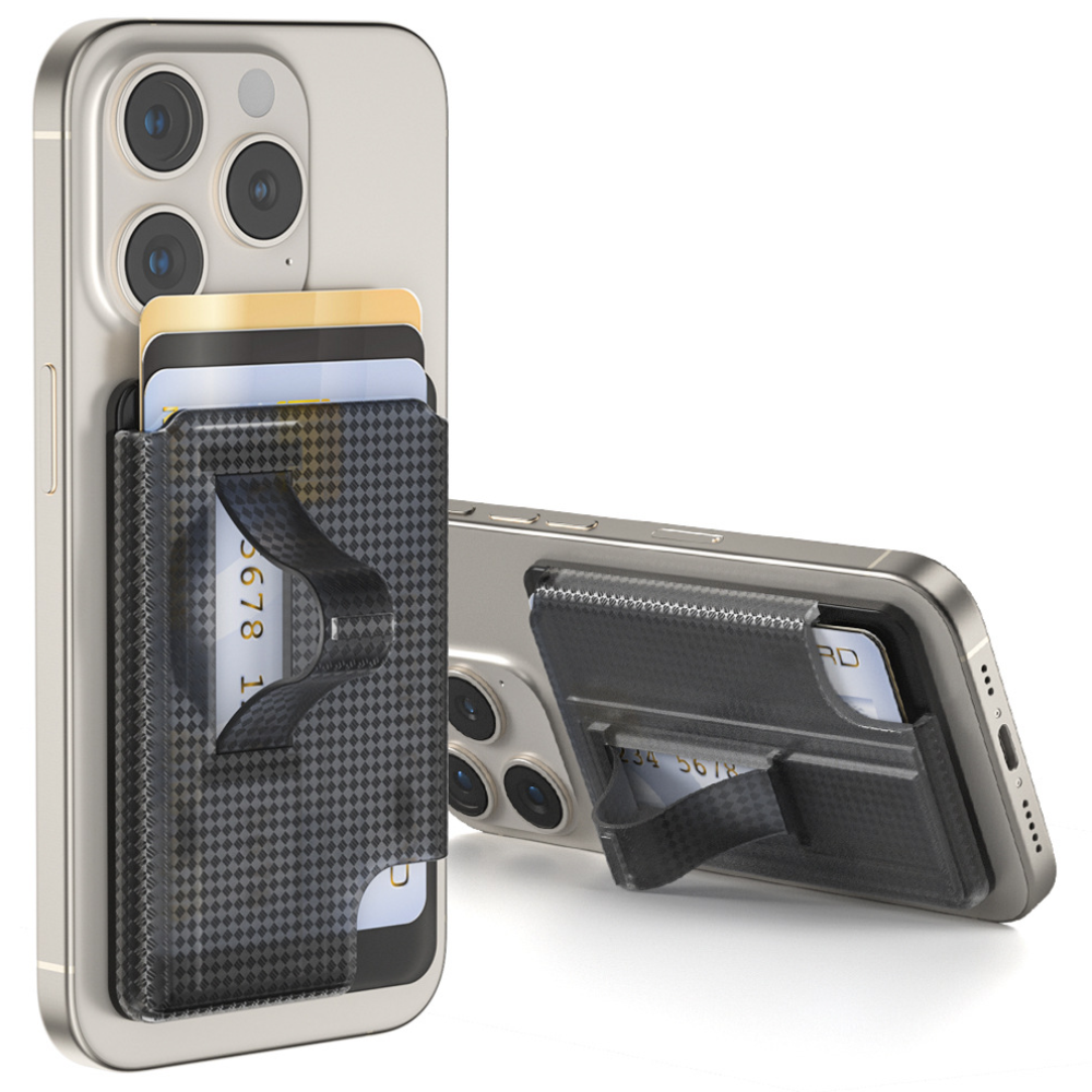 이노랩스 카본 맥세이프 카드지갑 스마트그립, 1개, 카본블랙 15,000원