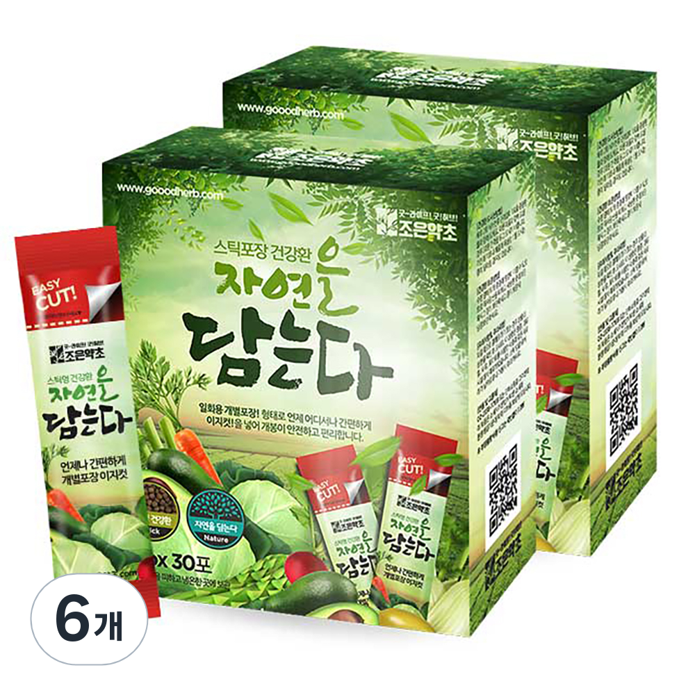 굿허브 조은약초 자연을 담는다 스틱형 검은콩율무환, 6개, 90g 47,500원