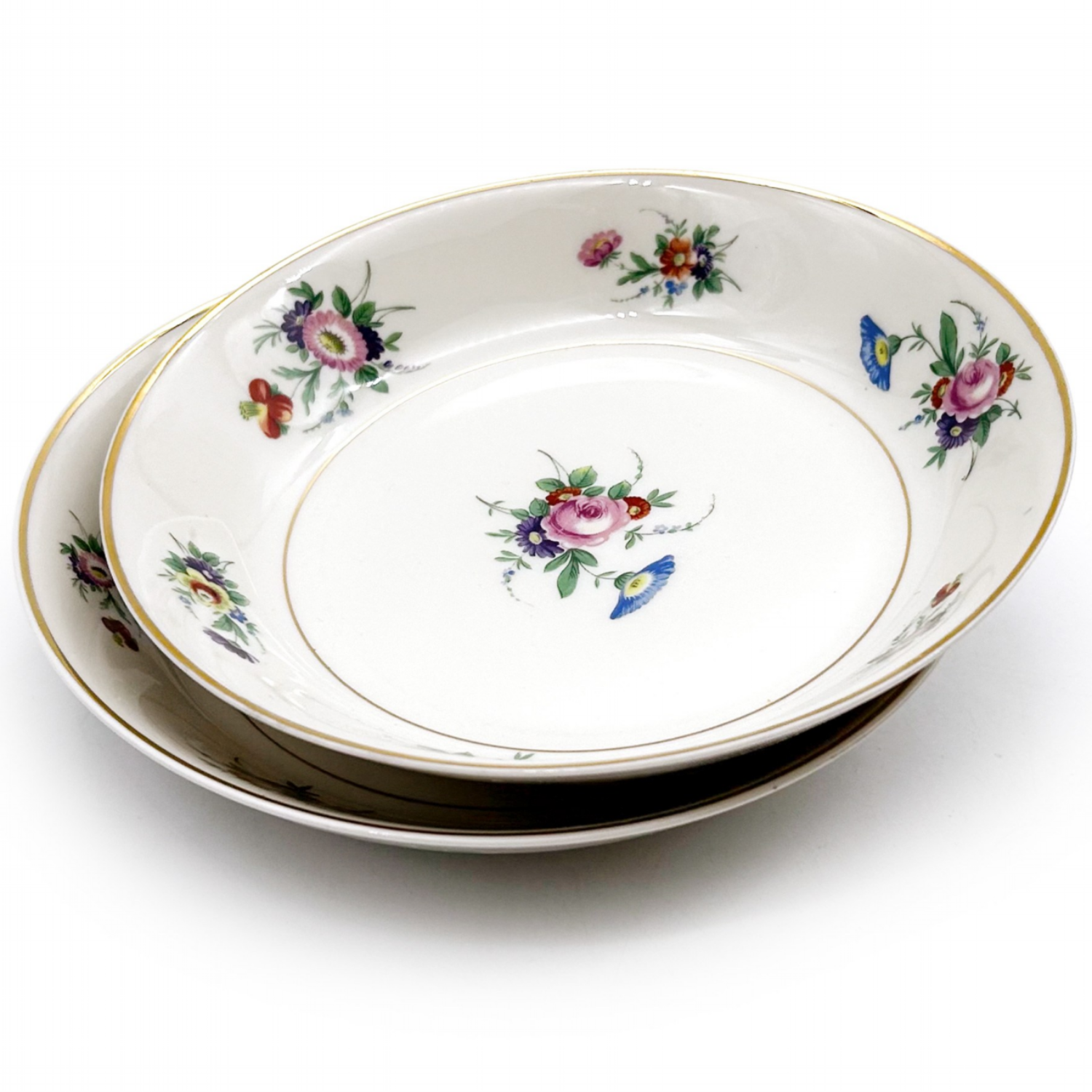 Antique 시라쿠스 셀마 파스타볼 2P 세트 스프 샐러드볼 빈티지 뉴욕 레트로감성 수입그릇, 아이보리+패턴, 2개 50,000원