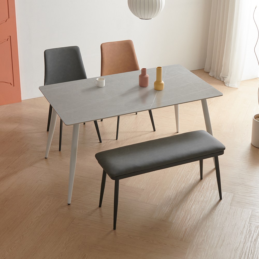 라로퍼니처 오스틴 1400 포세린 통 세라믹 4인 식탁 세트 195,000원