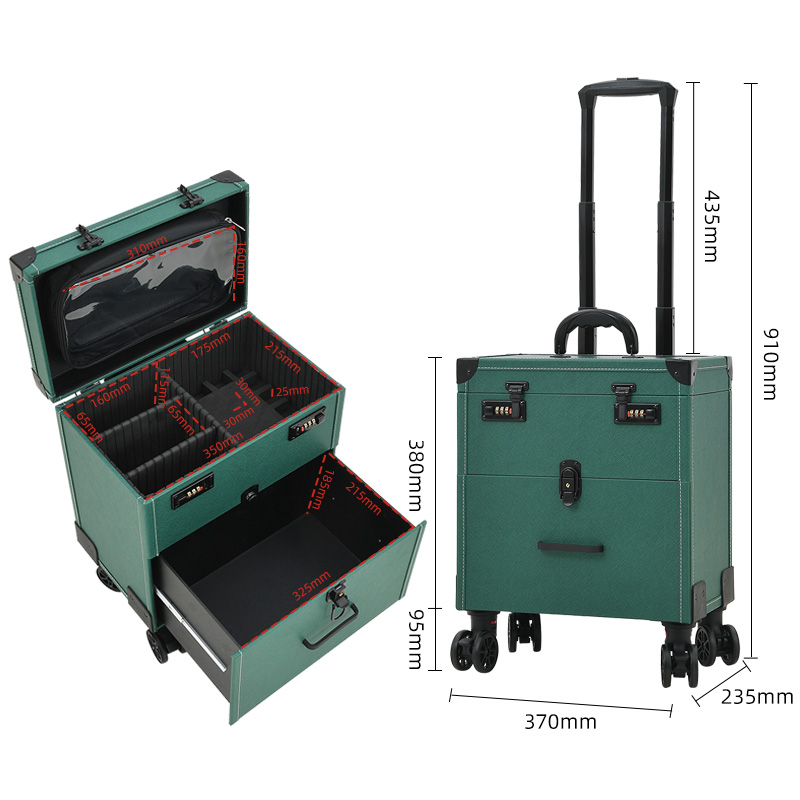 휴대용 메이크업캐리어 전문가용 위한 도구 아티스트 문신 상자 자수 트롤리가 메이크업 료 66,100원