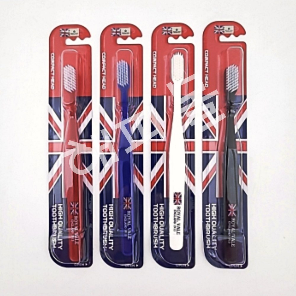 (최신상품) 영국 로얄베일 컴팩트헤드 칫솔, 1개입, 4개 14,500원