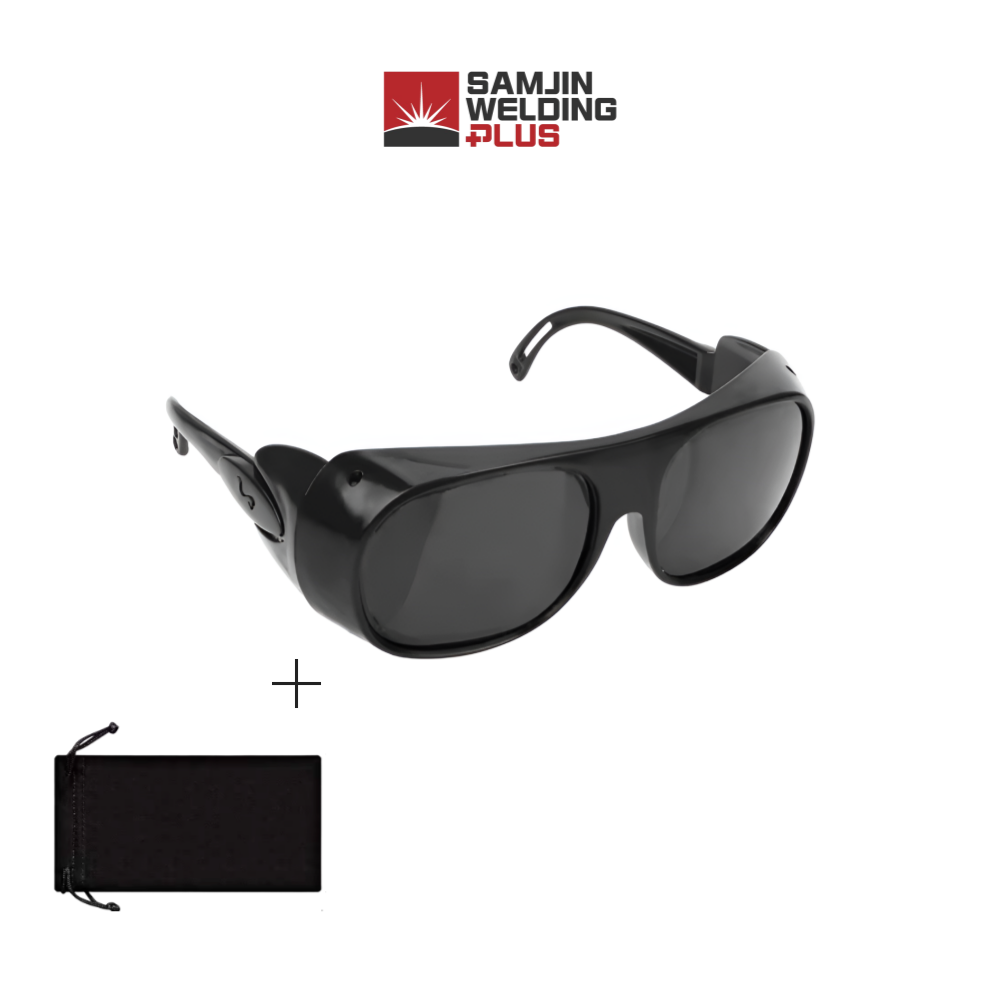 보안경 용접 안경 고글 아크 안전 작업 눈 보호 55mm WDG, 1세트, 블랙 9,500원