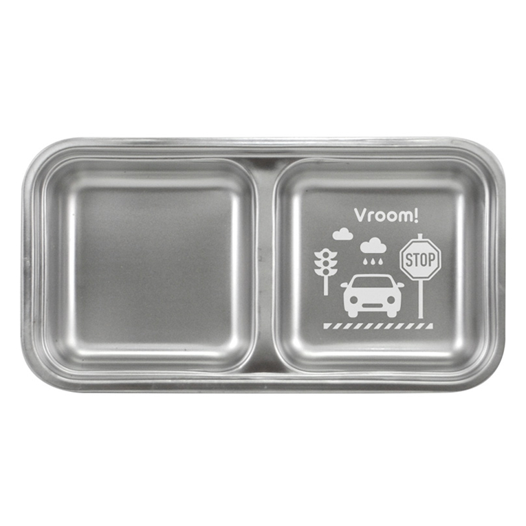 부릉부릉 스텐 2칸 깊은 나눔식판 5,500원