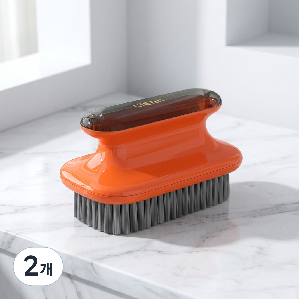 몰투데이 슈즈해피 운동화 신발 청소 솔, 오렌지, 2개 15,400원