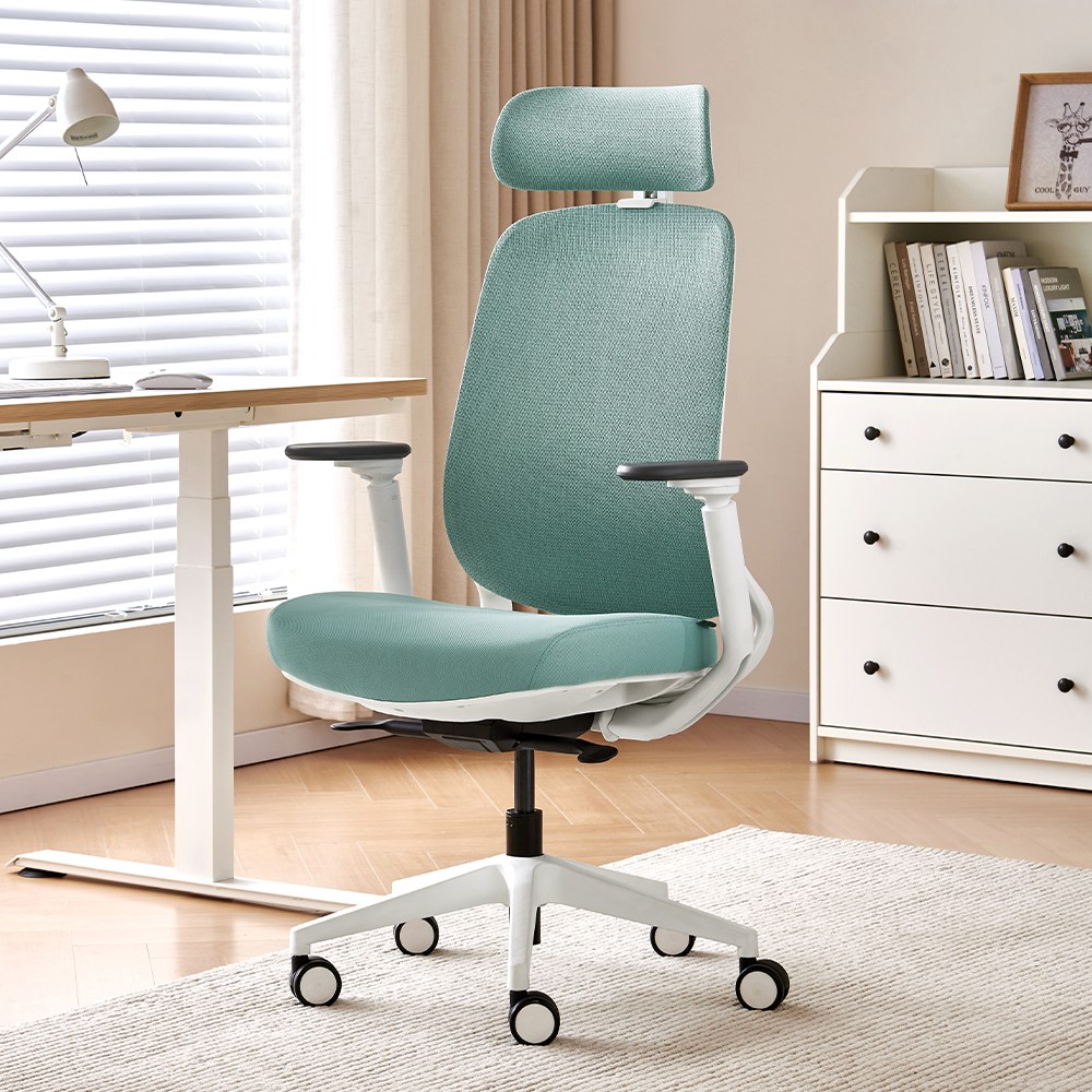 아우스 DS03 메쉬 컴퓨터의자 사무실 사무용 학생 공부 게이밍 중역 책상 의자, 그린 162,800원