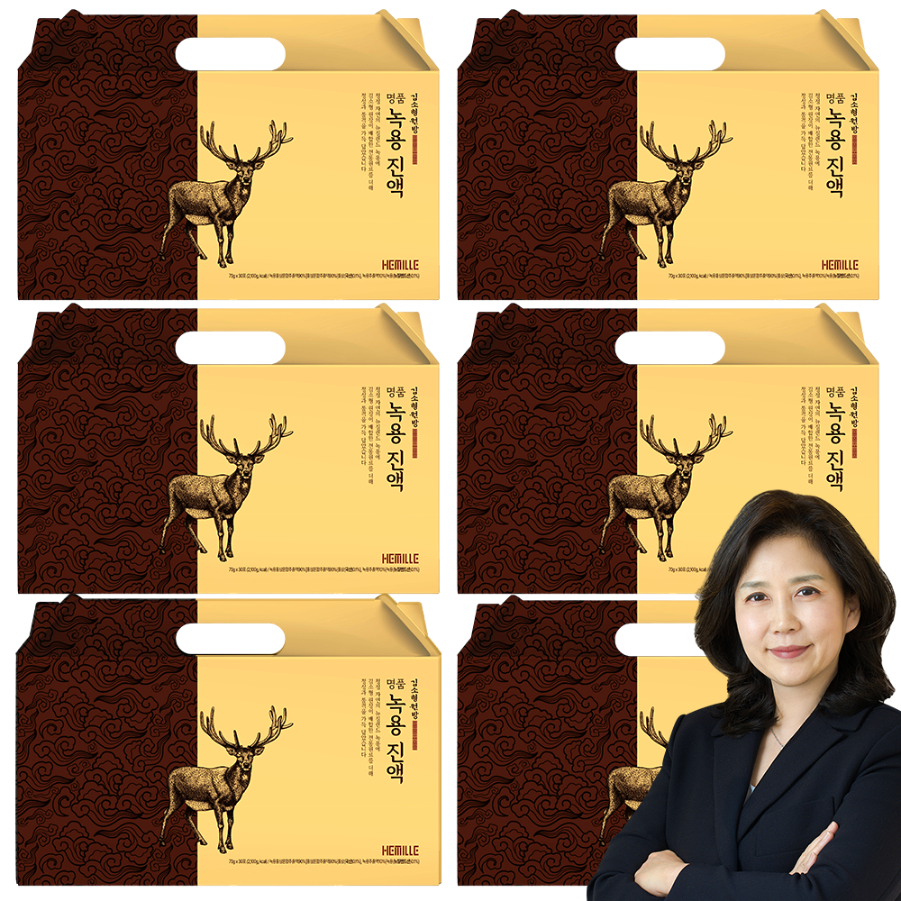 김소형 원장 명품 녹용 진액 스팀 중탕추출 녹용즙, 70g, 180개 210,000원