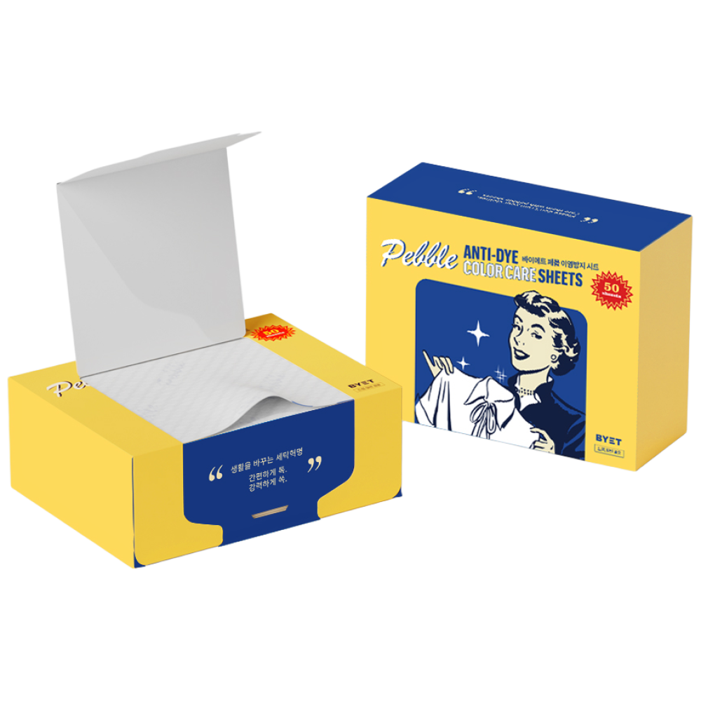 바이에트 페블 이염방지 세탁티슈, 1개, 50매 16,900원