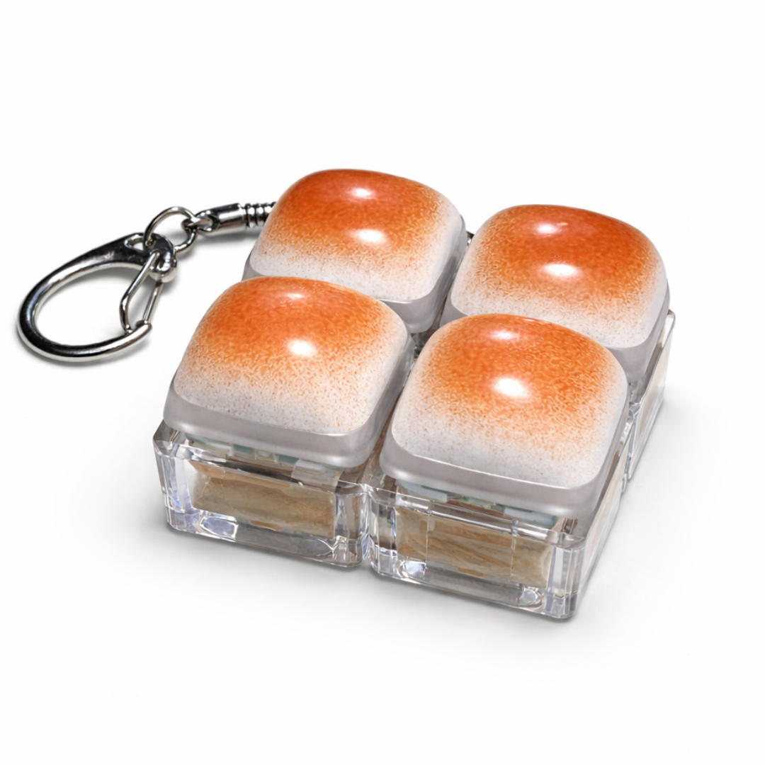 카디테일 노릇노릇 식빵 키캡키링 열쇠고리 7,520원