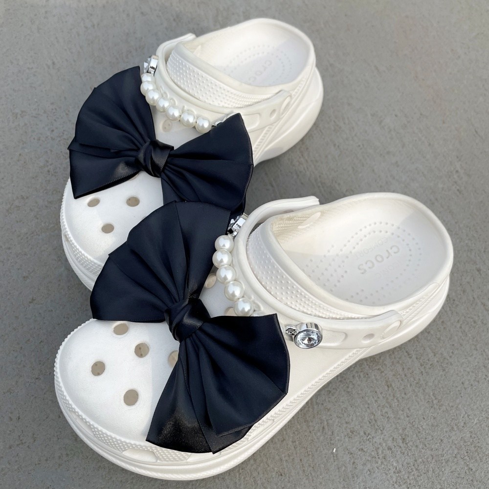 참파츠 핸드메이드 공단 왕리본 2p+보석 진주 체인 참 2p 15,900원