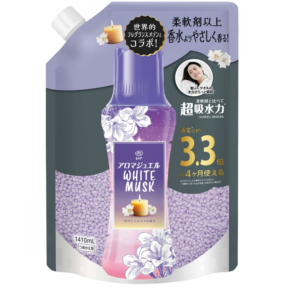 일본 레노아 아로마쥬얼 비즈 화이트머스크 1410ml 향기부스터 비즈 특대용량 28,900원