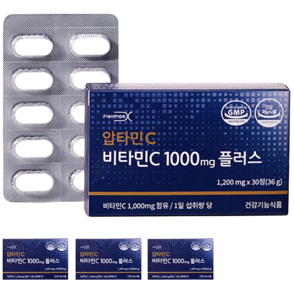 *본사직영 / 정품* 압타민C 비타민C 1000mg 플러스 120회분, 4박스, 30정 200,000원
