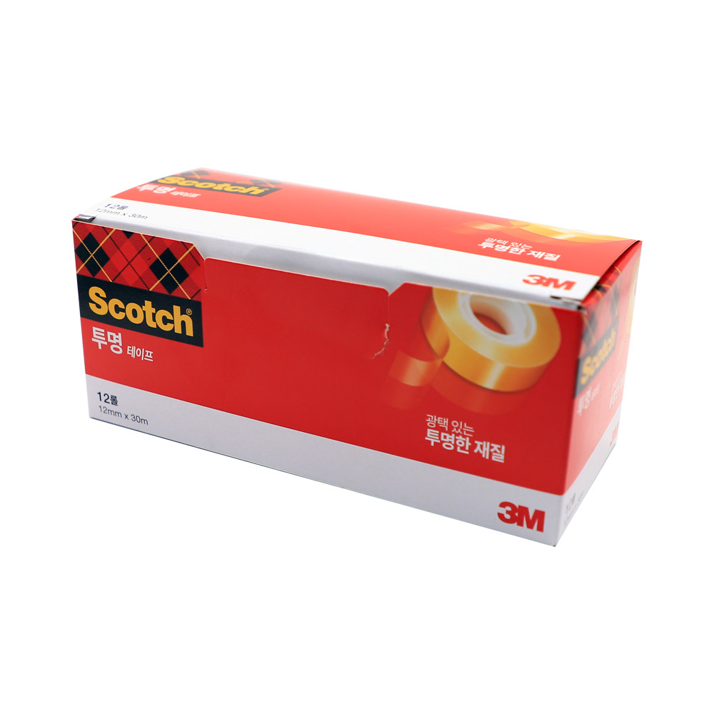 3M 스카치 다용도 투명 테이프리필550 12mm/30m 12개입 17,500원