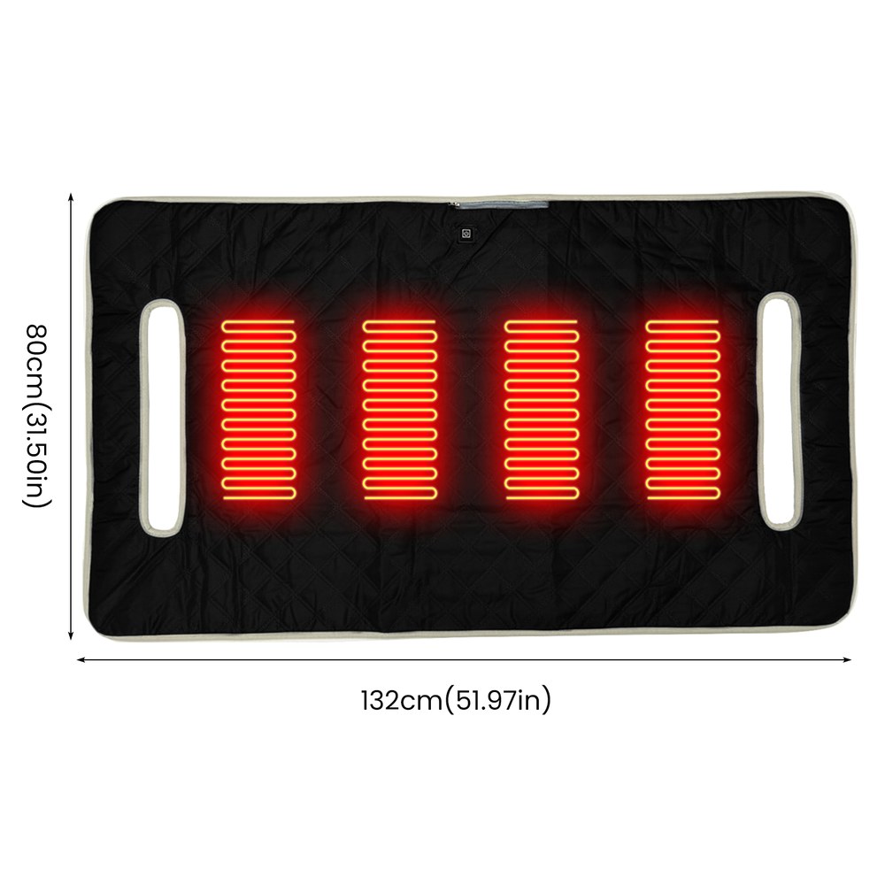 사무실 무선 전기방석 USB 가열 캠핑 의자 쿠션 매트 4구역 시트 3단계 온도 조절 전기 히팅 패드 여행용 발 워머 44,500원